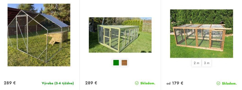 výbeh pre sliepky