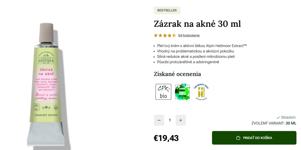 zázrak na akné