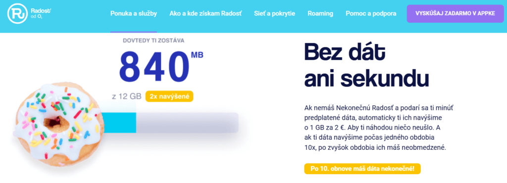 neobmedzene data