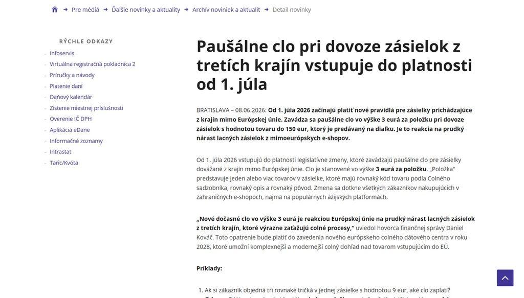 temu sklad na slovensku